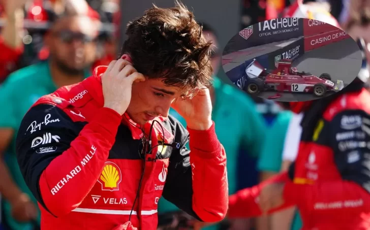 Insólito: esta es la razón del accidente de Charles Leclerc en Montecarlo