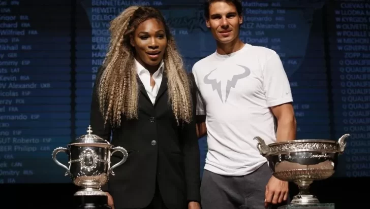Rafa Nadal con tierno homenaje para Serena Williams