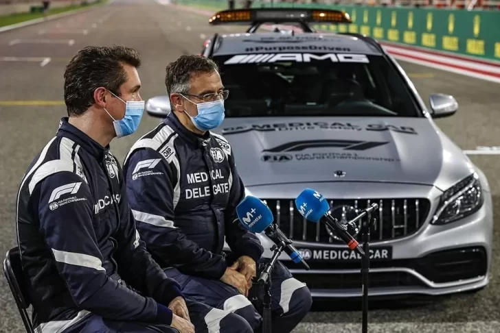 El caso del conductor del "auto médico" de la Fórmula 1 que se negó a vacunarse