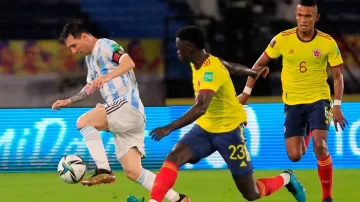 Colombia le empató ante Argentina en el último suspiro