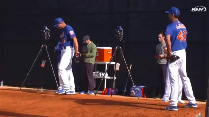 Los Mets montaron su show: Scherzer y deGrom se lucen en el bullpen (VIDEO)