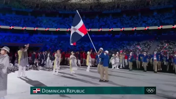 Así fue el desfile de Dominicana en la ceremonia de apertura de Tokio 2020