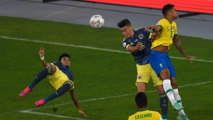 ¡Golazo! La tijera de Luis Díaz en el Colombia vs Brasil en Copa América