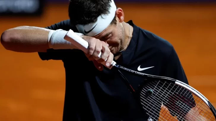 Del Potro no pudo contener las lágrimas en su último partido de la ATP