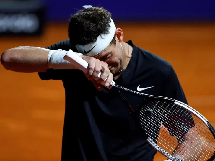 Del Potro no pudo contener las lágrimas en su último partido de la ATP