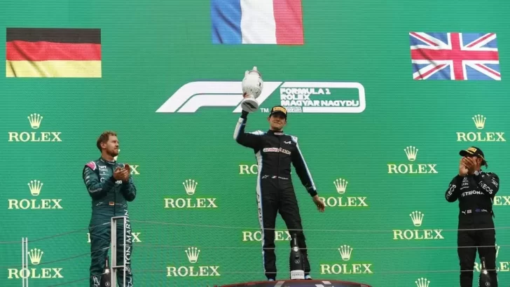 Ocon logró su primer triunfo de su carrera en Gran Premio de Hungría