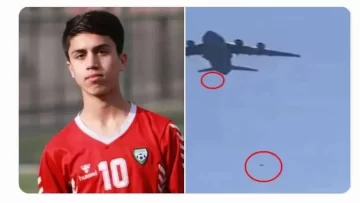 Joven futbolista que escapaba el régimen Talibán cayó de un avión