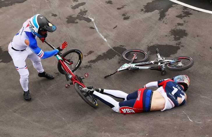 Terrible accidente en BMX deja a deportista en el hospital