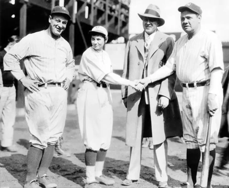 La mujer que enfrentó a los Yankees: ponchó a Babe Ruth y Lou Gehrig