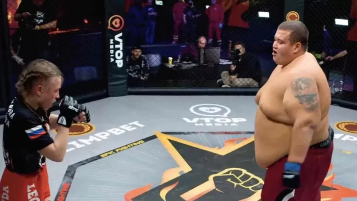 El polémico combate de MMA entre géneros que tuvo 180 kilos de diferencia