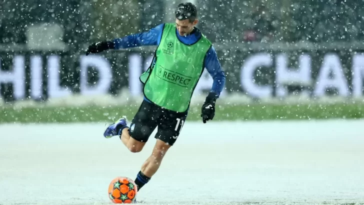 La increíble nevada por la que se suspendió el Atalanta vs Villarreal