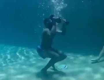 Jaylen Brown de los Celtics hizo viral este loco entrenamiento bajo el agua