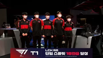 T1 hace historia con récord único en Liga Coreana de League Of Legends LCK