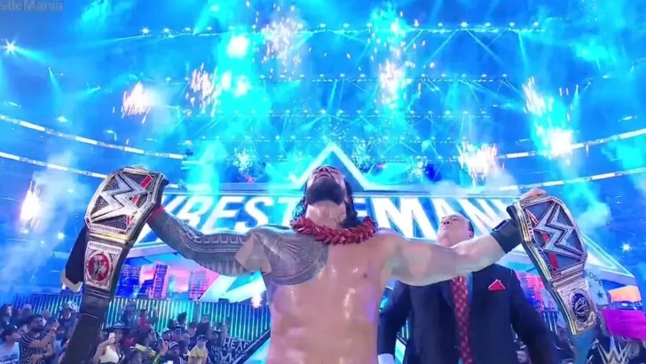 Reigns derroca a Lesnar y se queda con todo en WrestleMania 38
