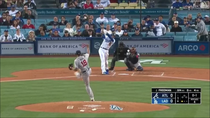 Freddie Freeman pega su primer jonrón con Dodgers ante su exequipo (+Videos)