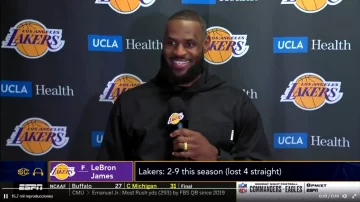 Lebron James se burla de la situación de los Lakers