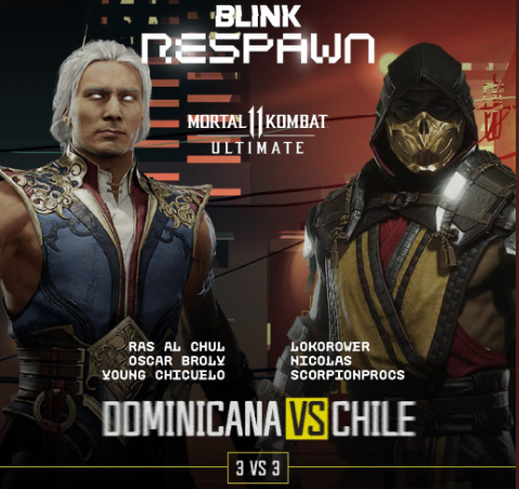 MK11: Dominicana se enfrentará a Chile en el Blink Respawn 2022