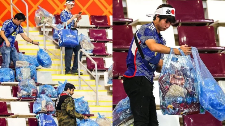Mundial Qatar 2022: Hinchas japoneses limpian el estadio tras victoria histórica ante Alemania
