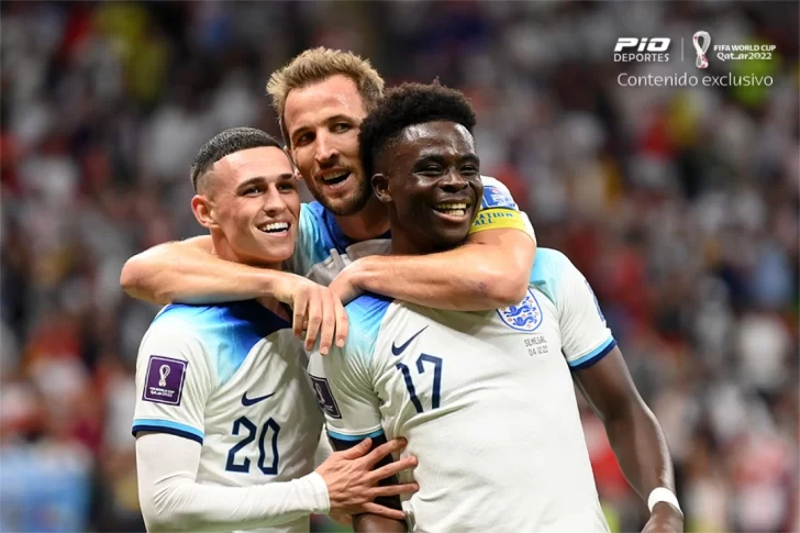 Inglaterra golea a Senegal y ahora va por Francia