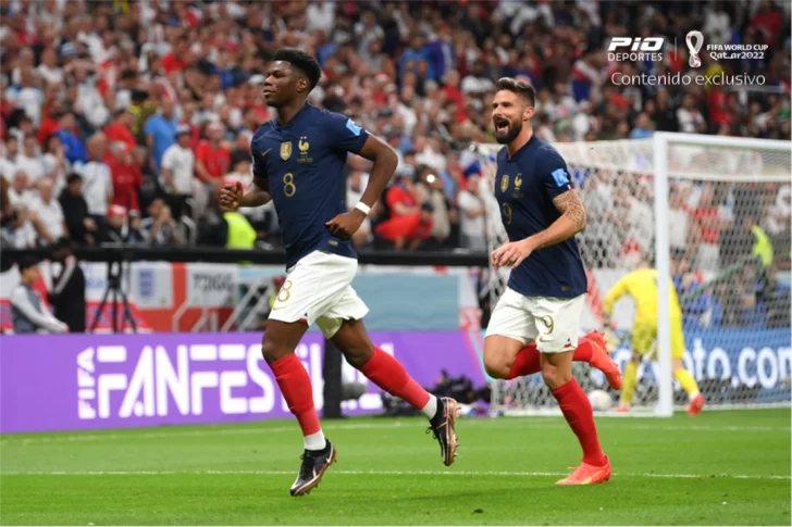 Francia sacó a Inglaterra y sigue en su afán de revalidar el título
