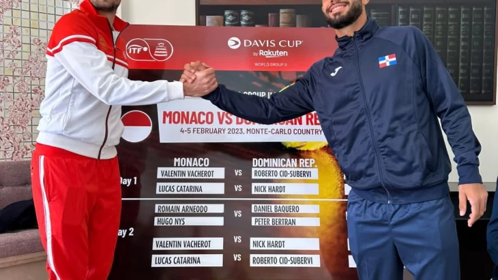Dominicana se mide ante Mónaco en Copa Davis